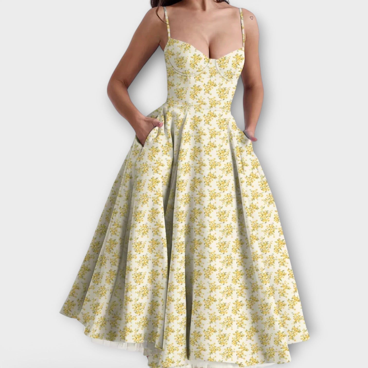 Meli – Könnyű nyári ruha fűző részlettel