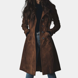 Taylor - Időtlen Suede Trench Kabát