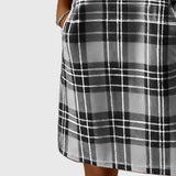 Hosszú Ujjú Kockás Pólóruha