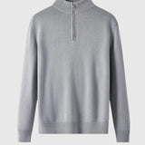 Jenő - Merinó gyapjú pulóver cipzárral Capri