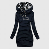 Kristina - Pulóverruha szív mintával