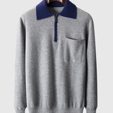 Endre - Castelle pulóver cipzárral kasmírból