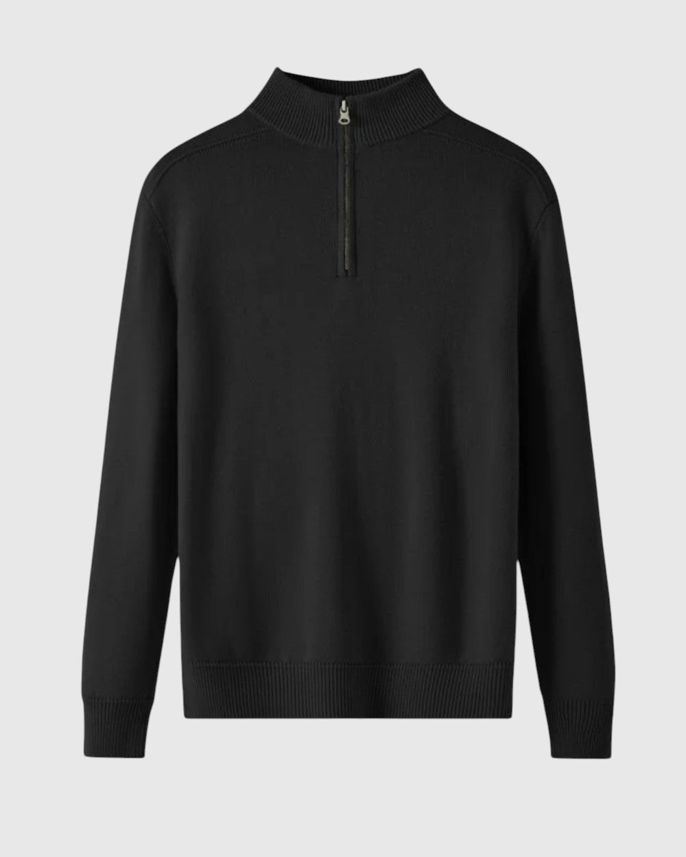 Jenő - Merinó gyapjú pulóver cipzárral Capri