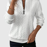 Amalie - Kötött pulóver cipzáras dizájnnal