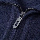 Levente - Kasjmírvékony pulóver negyedzipzárral Gstaad