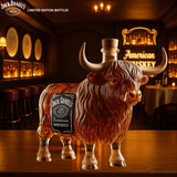 Töltsd whisky bika formájú üvegben