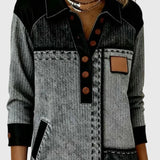 Vellora - Színes Paneles Gombos Ruha