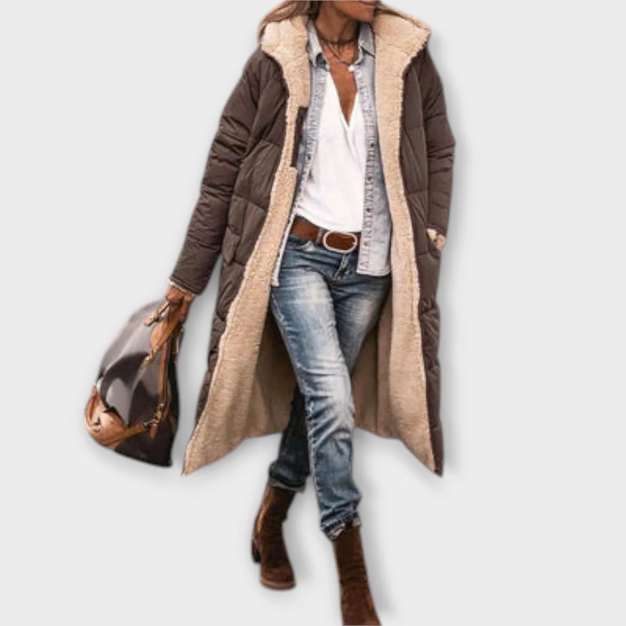 Külső - Meleg kabát bőr béléssel