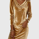 Zsófia - Laza Fazonú Velúr Ruha