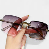 Klasszikus Retro Keret Nélküli Szemüveg