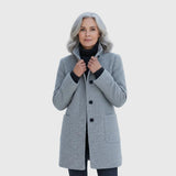 Susan | Klasszikus Mindennapi Gyapjú Kabát