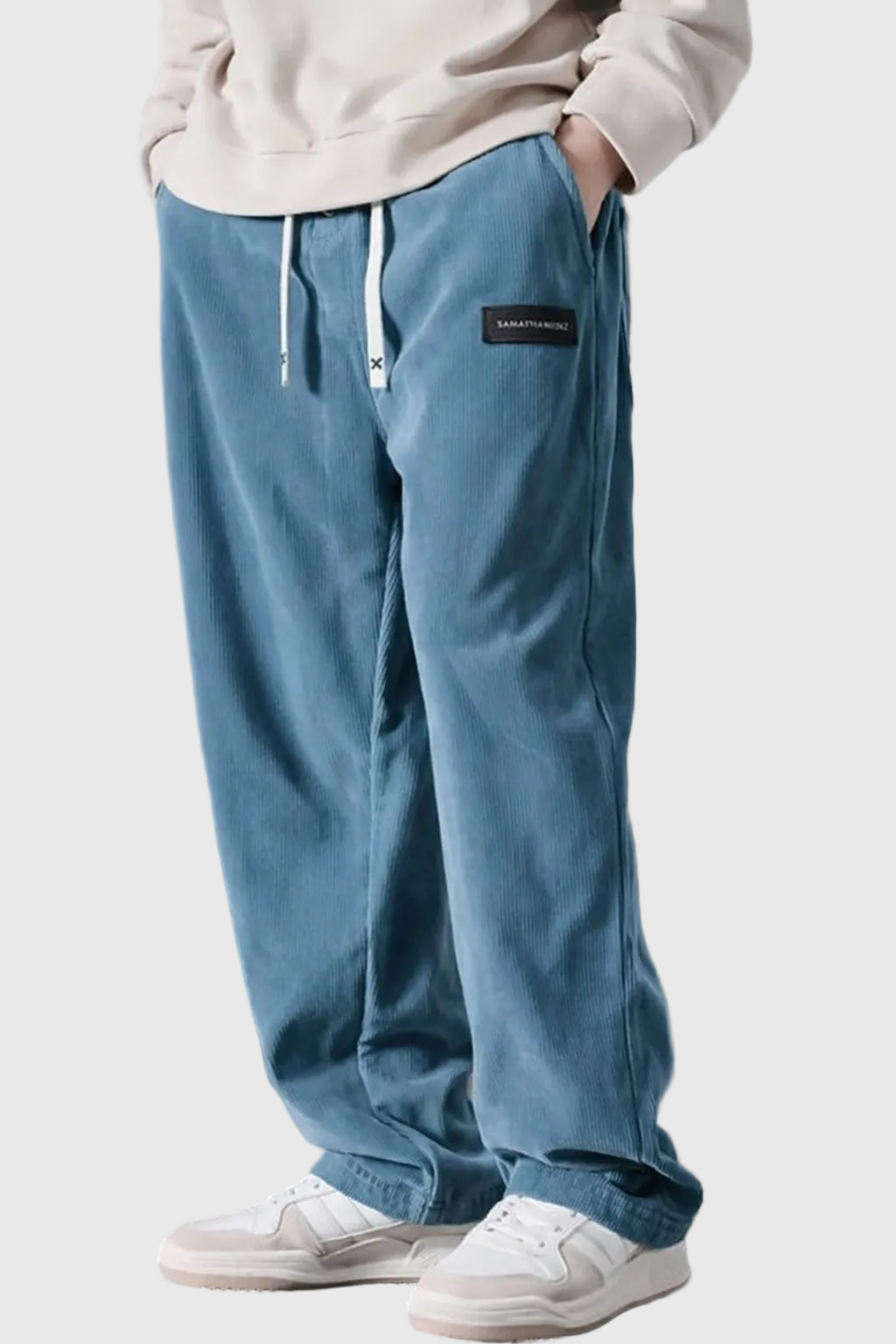 Kényelmes Szarvasbőr Bársony Nadrág