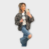 Krisztina - Elegáns pulóver szürke színben