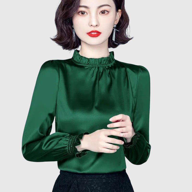 Jana - Elegáns selyem blúz