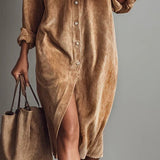 Estela | Midi kordbársony ruha