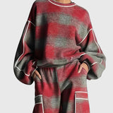 Louise - Kockás, színblokkolt, két részes szett