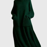 Alia – Magas Nyakú, Hosszú Ujjú Gyapjú Kötött Ruha