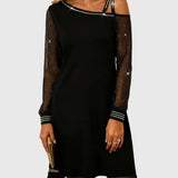 Lívia - Aszimmetrikus strasszos termo ruha