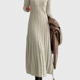 Vanessa - Elegáns Kötött Maxi Ruha