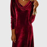 Zsófia - Laza Fazonú Velúr Ruha